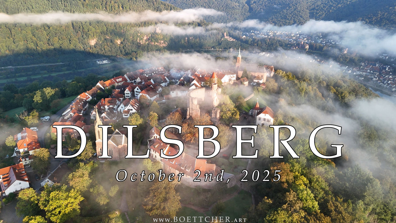 Luftaufnahme von Dilsberg am 02. Oktober 2025