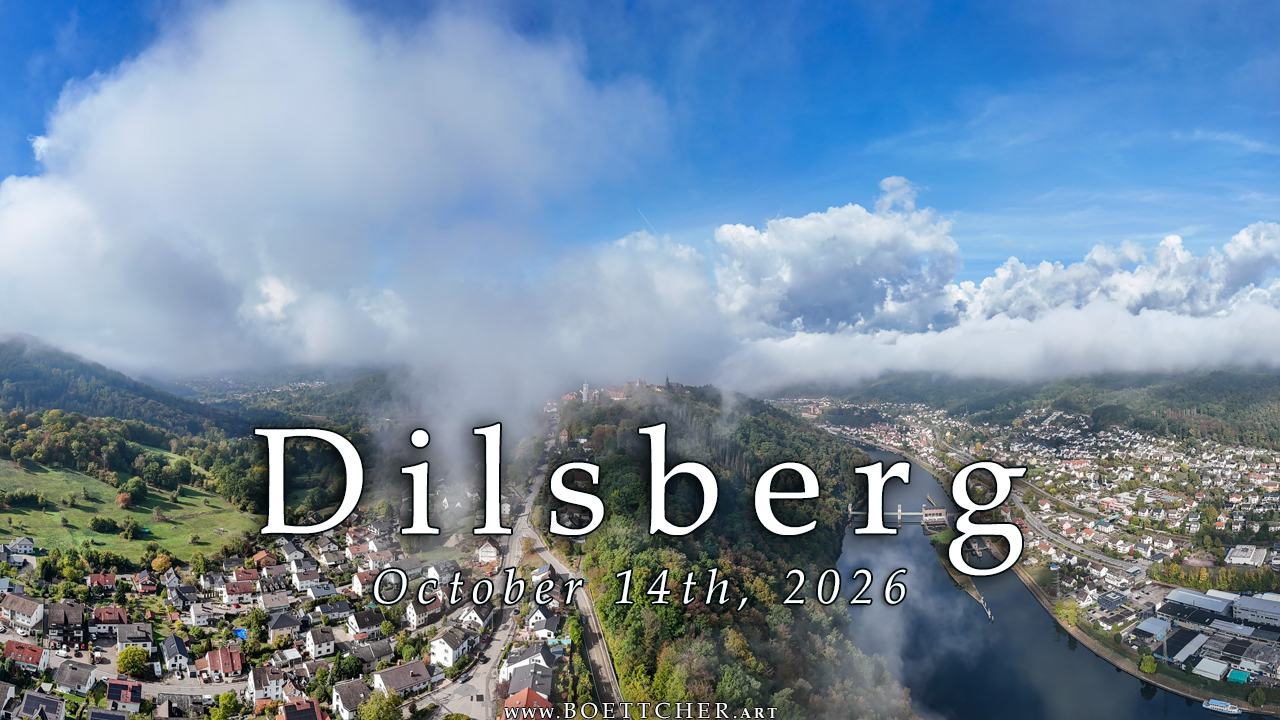 Luftaufnahme von Dilsberg, Neckarsteinach und dem Neckartal